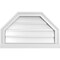 Ekena Millwork Octagonal Top Surface Mount PVC Gable Vent w/ 2"W x 2"P Brickmould Sill Frame, 26"W x 16"H GVPOT26X1603SF - alternate 1